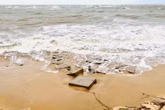Rough sea was recorded in the north of the Gulf of Tonkin and off Thanh Hoa’s coast due to Storm Nongfa. (Illustrative photo: VNA)
