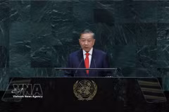 General Secretary of the Communist Party of Vietnam Central Committee and President To Lam addresses the high-level general debate of the 81st session of the United Nations General Assembly (UNGA 81) at the UN headquarters in New York on September 22, 2026. (Photo: VNA)