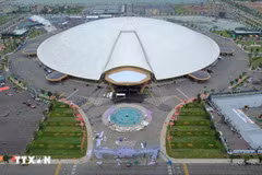 The Vietnam Exposition Centre in Dong Anh commune, Hanoi, is the venue of the exhibition on national achievements from August 28 to September 5. (Photo: VNA)