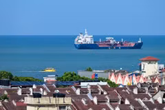 The Strait of Malacca as seen from Malaysia (Photo: Xinhua/VNA)