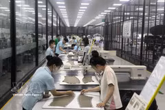 Workers produce apparel for export at Viet Vuong Company in Giao Long commune, Vietnam's Vinh Long province. Vietnam is expected to remain the fastest-growing economy in Southeast Asia in the coming years. (Photo: VNA)