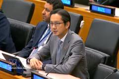 Ambassador Do Hung Viet, Permanent Representative of Vietnam to the UN, speaks at the general debate held by the Economic and Financial Committee (Second Committee) of the 81st session of the United Nations General Assembly in New York on October 14, 2026. (Photo: VNA)