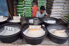 Rice for sale in Jakarta, Indonesia (Photo: AFP/VNA)