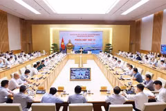The 17th meeting of the State steering committee for national and key transport projects on May 10 (Photo: VNA)