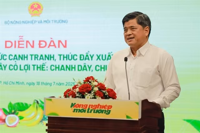 Deputy Minister Tran Thanh Nam speaks at the forum held in HCM City on July 18. (Photo: VNS/VNA)