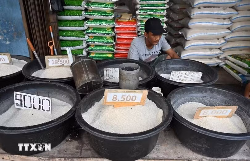 Rice sold in Jakarta, Indonesia (Illustrative photo: AFP/VNA)