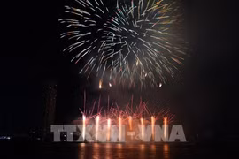 Fireworks displayed by the German team in 2024 (Photo: VNA)