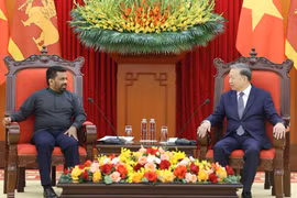 Party General Secretary To Lam receives President of Sri Lanka Anura Kumara Dissanayaka. (Photo: Thong Nhat – VNA)