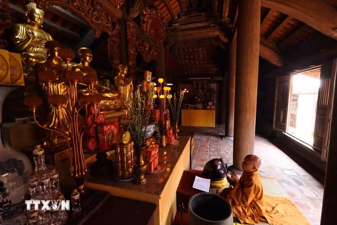 Ngoa Van contains traces of ancient culture in the complex of the Tran Dynasty special national relic site in Dong Trieu town. (Photo: VNA)