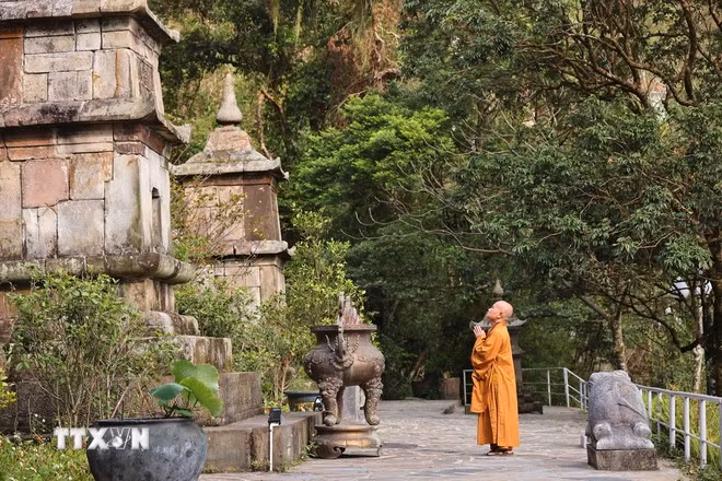 The pagoda was the final destination in King-Monk Tran Nhan Tong’s journey of Buddhist practice and enlightenment. (Photo: VNA)