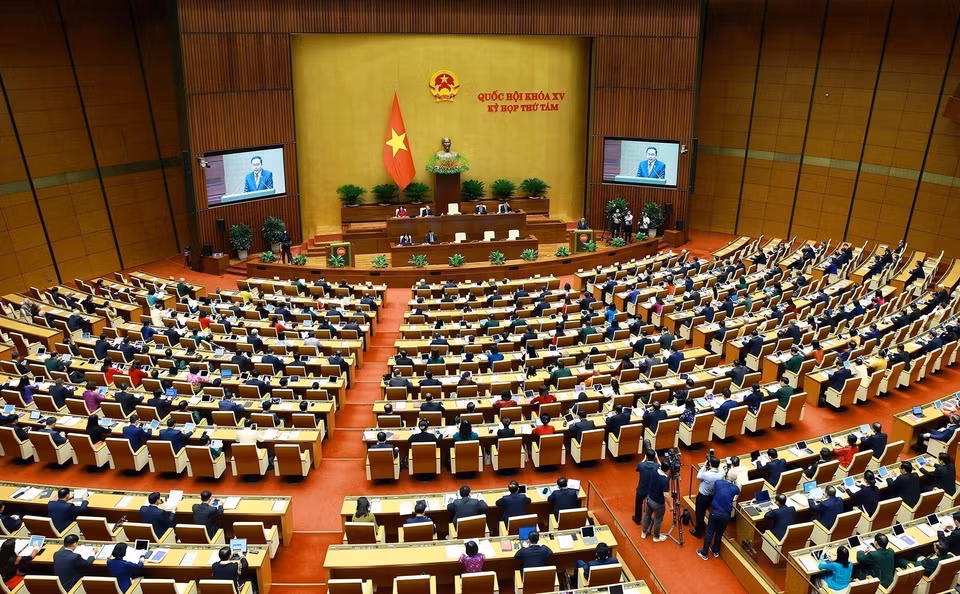 The 8th session of the 15th National Assembly officially convenes at the National Assembly House in Hanoi, October 21, 2024. (Photo: VNA)