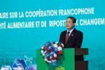 NA Vice Chairman Nguyen Duc Hai delivers a close speech at the Francophone Parliamentary Forum on sustainable agriculture, food security, and climate change adaptation in Can Tho on January 21. (Photo: VNA)