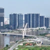 Ba Son bridge connects downtown Ho Chi Minh City with Thu Thiem urban area (Photo: VNA)