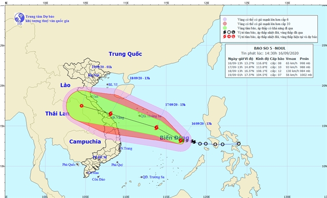 Storm expected to make landfall in central region on Sept. 18 ảnh 1