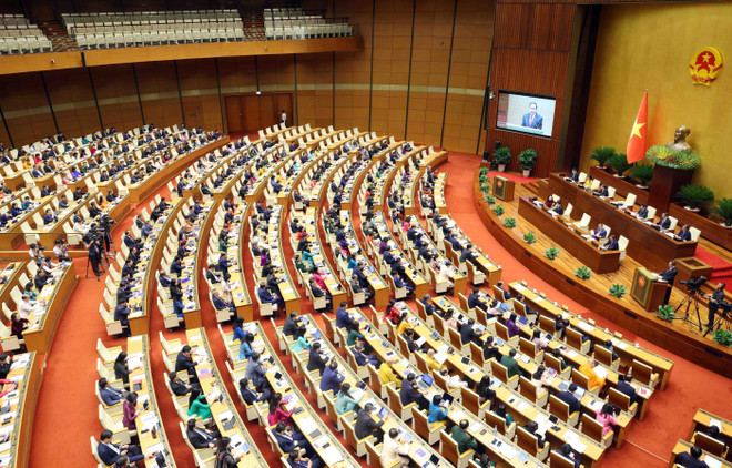 At the opening session of the the 15th NA’s ninth session in Hanoi on May 5. (Photo: VNA) man2.jpg