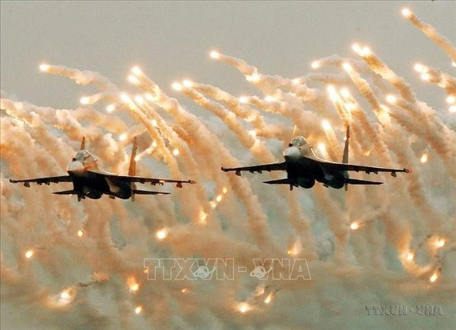 The Vietnam Air Force has been equipped with Su-30MK2 fighter jets. (Photo: VNA) air-force.jpg