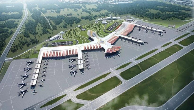 A graphic image of a new terminal of Phu Quoc International Airport (Photo: CPG Consultants) san-bay-pq.jpg