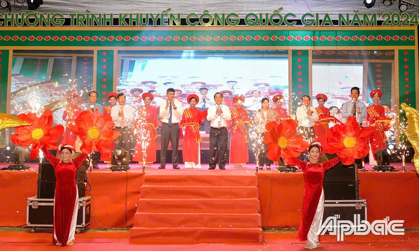 Delegates at the opening ceremony of the Mekong Delta Industrial and Trade Fair 2024. (Photo: apbac)