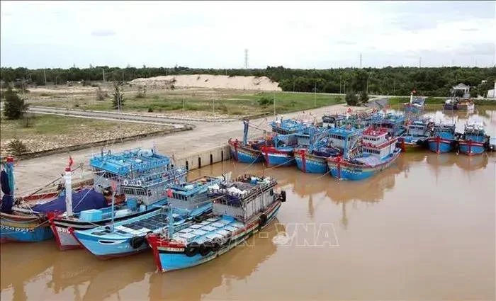 Fishing vessels in Quang Binh province (Photo: VNA)