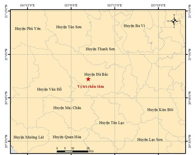 4.0-magnitude earthquake shakes Hoa Binh