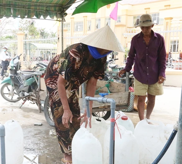 Tien Giang takes measures to supply water to more households 