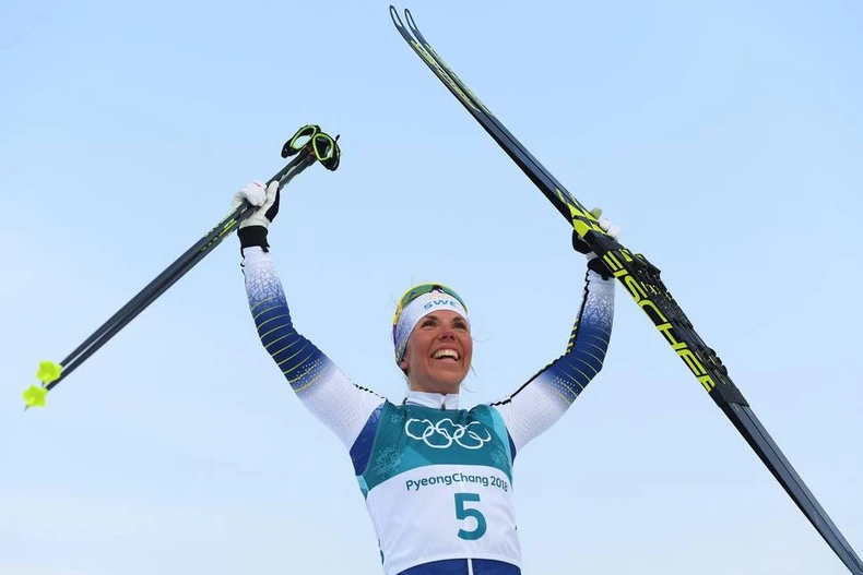 Swedish cross-country skier wins PyeongChang 2018’s first gold medal 