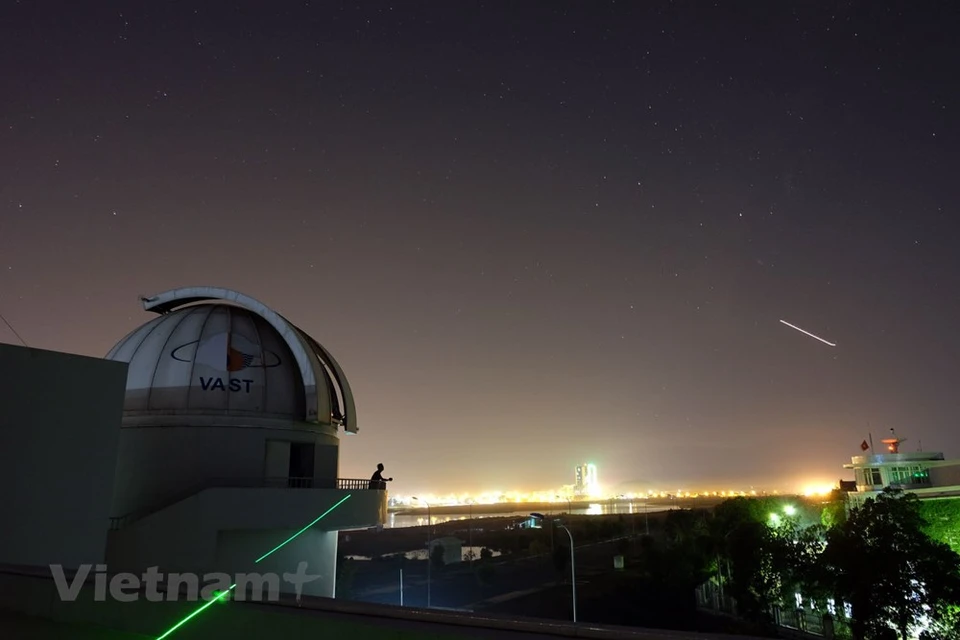 Hanoi Observatory has a total investment of nearly 2,600,000 USD. Besides Nha Trang observatories, it is the second of its kind built by Vietnam Space Centre Project (Photo: VNA)