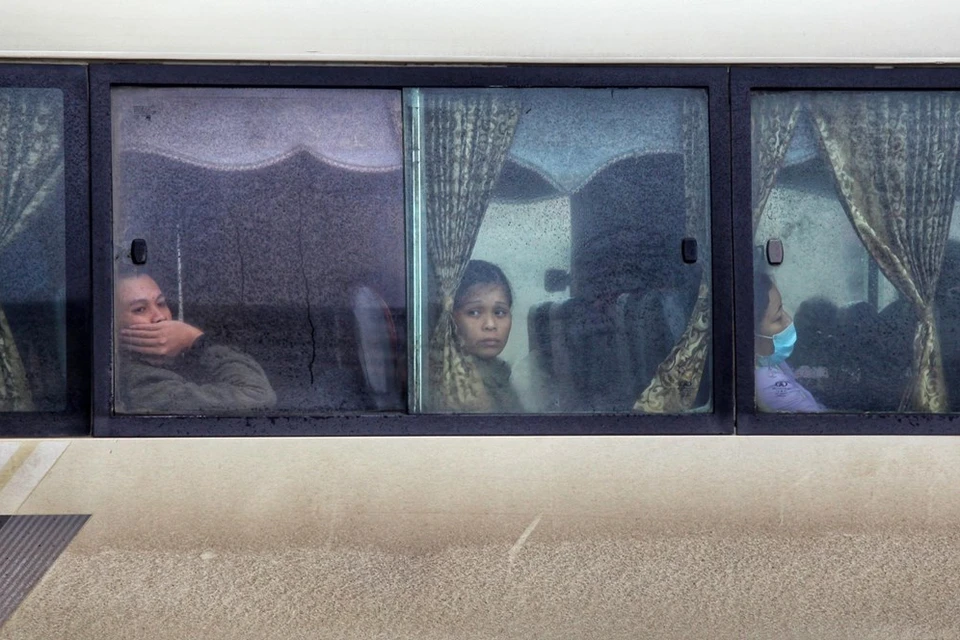 Passengers in My Dinh bus station (Photo: VNA)