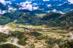 Fluffy white clouds over Khau Pha Pass