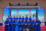 Vietnamese and Lao delegates to the conference held in Kon Tum province on December 6 (Photo: VNA)