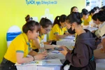 A job fair held by the Centre for Youth Employment Services in HCM City (Photo: VNA)