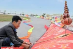 Hanoians enjoy flying kites in Hanoi