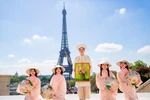 Lotus paintings impress in France, now displayed in Hanoi