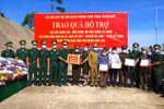 Gifts presented to Lao armed forces, border residents