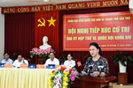 NA Chairwoman meets voters in Can Tho