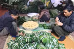 Traditional Tet food offerings to ancestors 