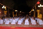 Buddhist ritual prays for peace