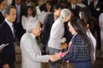 Japanese Emperor, Empress meet Japan alumni 