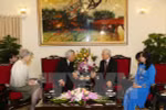 Party leader receives Japanese Emperor Akihito