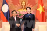 National Assembly Chairwoman meets Laos Vice President