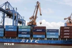 Exports and imports handled at Dinh Vu Port, Hai Phong city. (Photo: VNA)