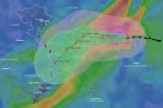 The forecasted path of Typhoon Yinxing over the few days (Photo: VNA) 