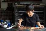 Japanese painter’s passion for Vietnamese lacquer