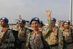 Staff of Level-2 Field Hospital No.2 return from South Sudan