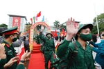 Young people set off for military service