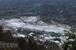 Bat Xat district's Y Ty commune covered with snow (Photo: VNA)