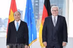 President meets German counterpart, concludes US trip