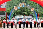 A ceremony to export red-fleshed dragon fruit products to the Italian market in Son La province on June 21. (Photo: nhandan.vn)