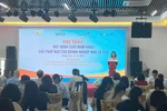 Participants at a workshop which aimed to help small and medium-sized enterprises (SMEs) strengthen their import-export activities (Photo: VietnamPlus)