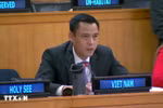 Ambassador Dang Hoang Giang, Permanent Representative of Vietnam to the UN speaks at the debate (Photo: VNA)